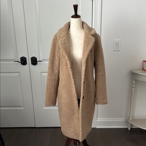 Cozy Tan Teddy Coat